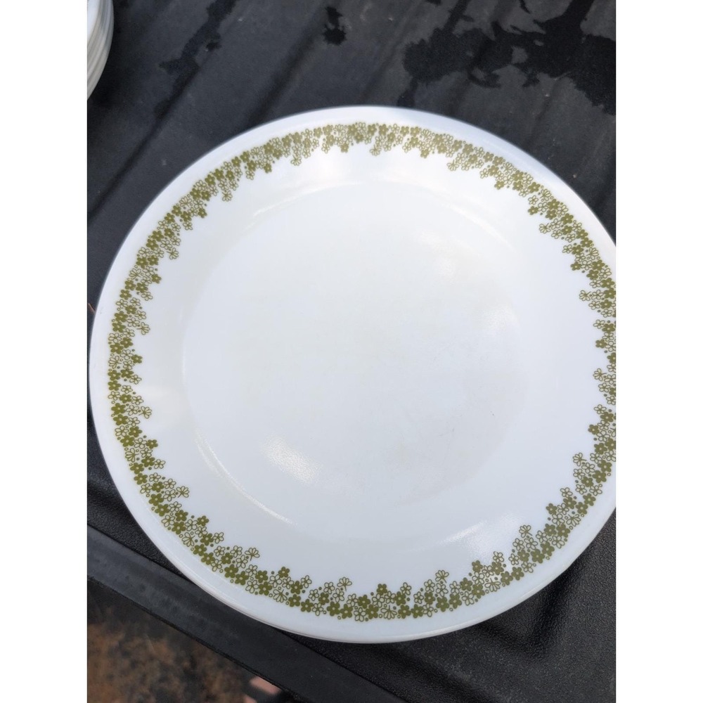 Set of 10 Vintage Corelle Spring Blossom Crazy Daisy 10.25" Dinner Plates